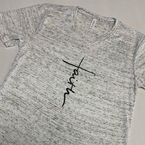 Faith V Neck tee shirt.